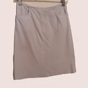 Ann Taylor White and Blue Mini Skirt Size 2